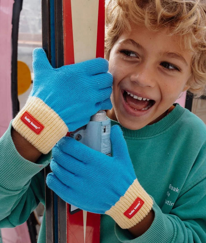 Hello Hossy Guanti Handy Kingfisher in Cotone Biologico per Bambini **IN ARRIVO**