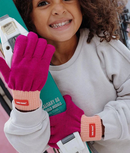 Hello Hossy – Guanti Handy Purple in Cotone Biologico per Bambini **IN ARRIVO**