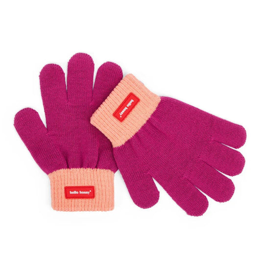 Hello Hossy – Guanti Handy Purple in Cotone Biologico per Bambini **IN ARRIVO**