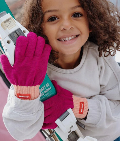 Hello Hossy – Guanti Handy Purple in Cotone Biologico per Bambini **IN ARRIVO**