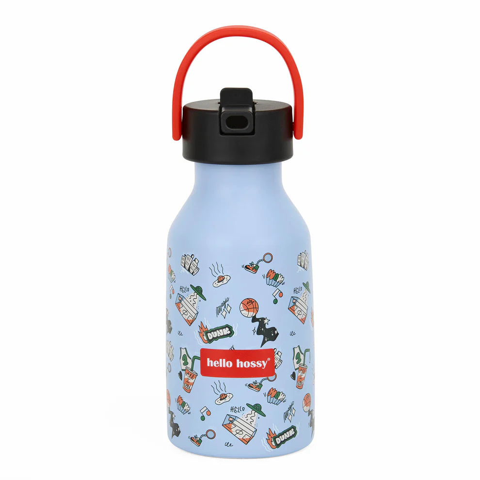 Borraccia Isotermica Bambini Hello Hossy Dunk – 350 ml con Cannuccia