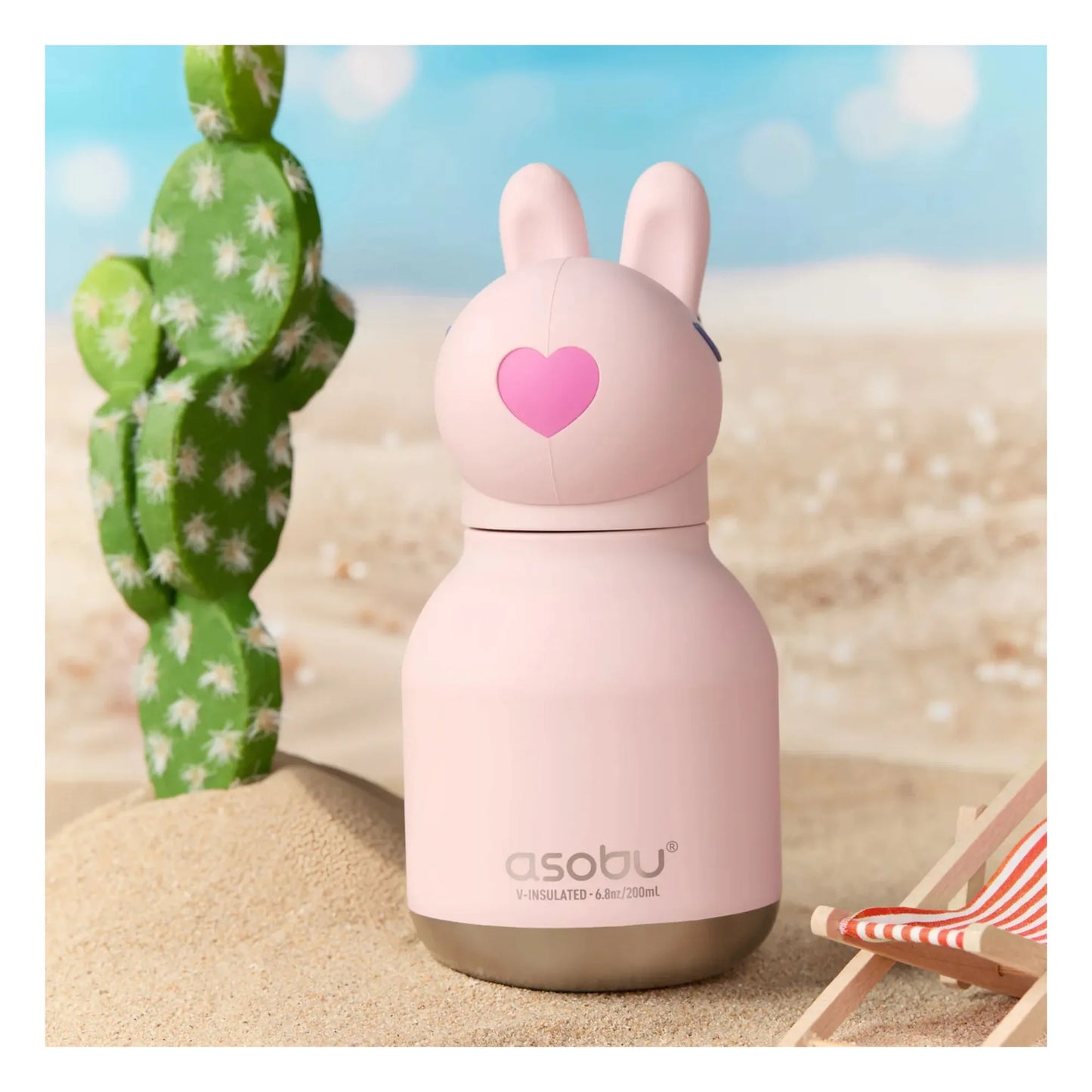 Asobu Mini Bestie Bunny – Borraccia Termica Coniglietto Rosa 200 ml IN ARRIVO
