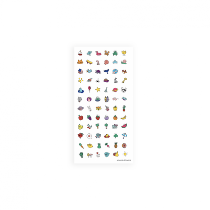 Nailmatic Kids Adesivi per Unghie Bambina Happy Nails - 72 Nail Stickers