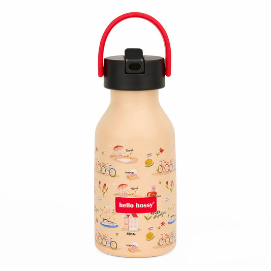 Hello Hossy Borraccia Termica Amsterdam 350ml per bambini – design colorato e resistente