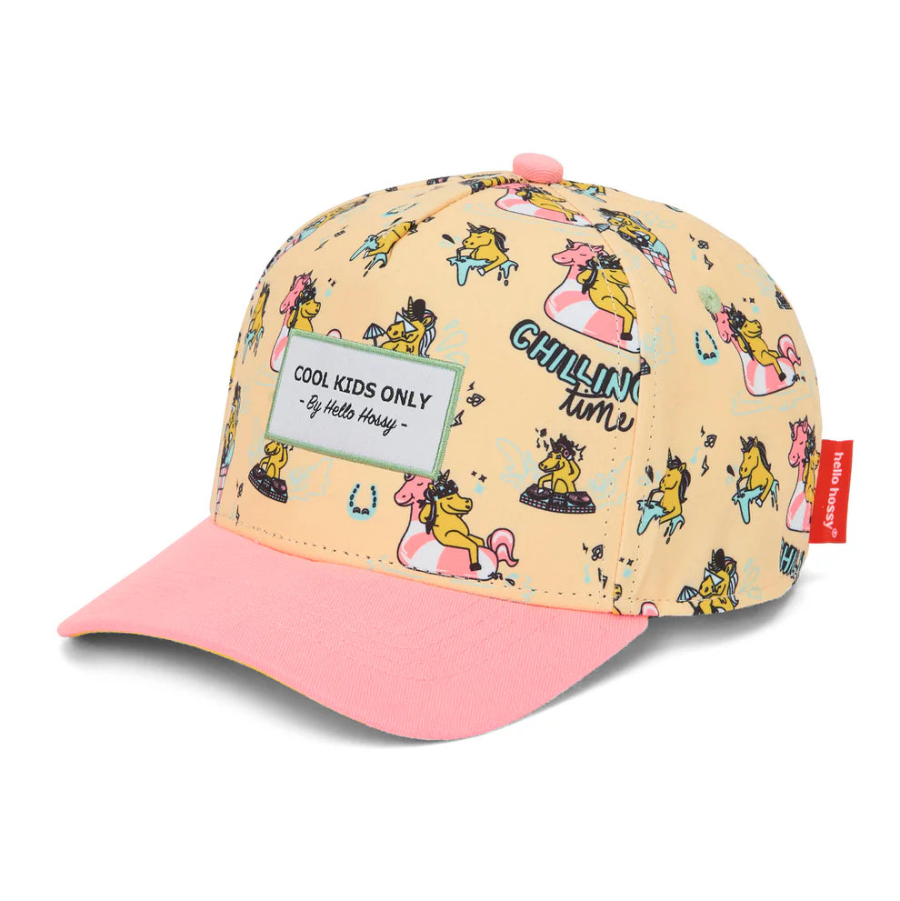 Cappellino bambina Hello Hossy Unicorn con visiera curva