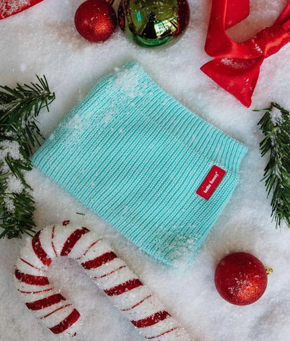 Hello Hossy Cocoon Candy Snood – scaldacollo bambino in cotone bio con fodera in pile rosa