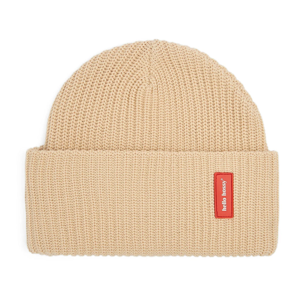 Cappellino Hello Hossy Flow Creamy in cotone biologico senza pompon