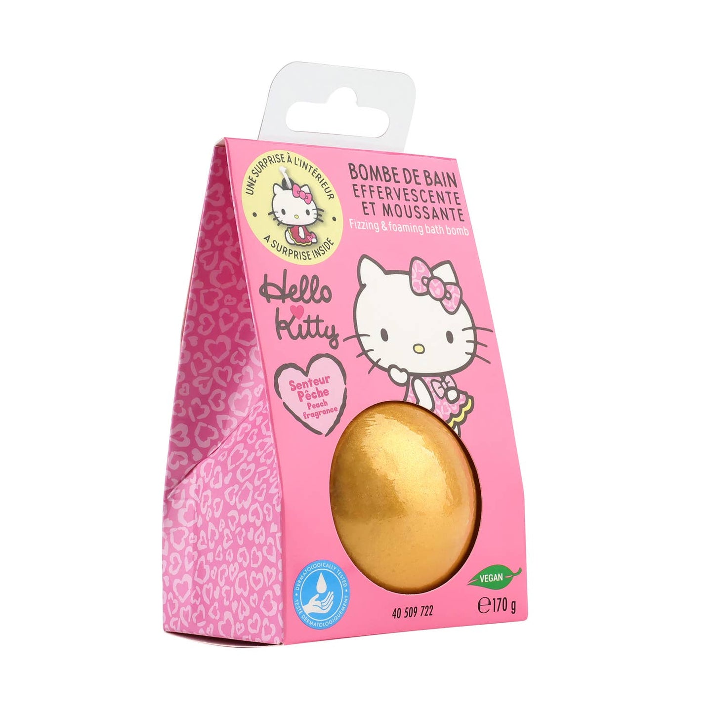 Bomba da bagno effervescente Hello Kitty rosa con sorpresa – Takecare