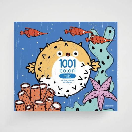 Ippocampo - libro da colorare - 1001 colori mare