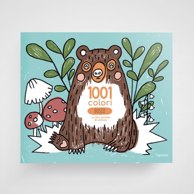 Libro " 1001 colori  - Bosco" - Un libro tutto da colorare! - Apple Pie