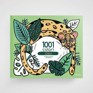 Libro " 1001 colori  - Giungla" - Un libro tutto da colorare - Apple Pie