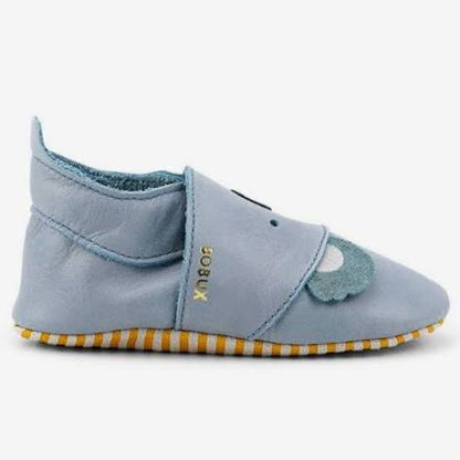 Bobux Soft Sole Koko Slate – Babbucce in Pelle per Neonati e Primi Passi