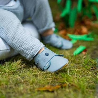 Bobux Soft Sole Koko Slate – Babbucce in Pelle per Neonati e Primi Passi