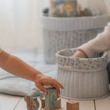 Cestino portaoggetti piccolo Little Dutch – Forest Friends Blu