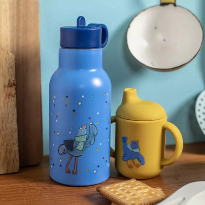 Moulin Roty Puce & Pilou – Set Pappa Silicone con Piatti e Tazza