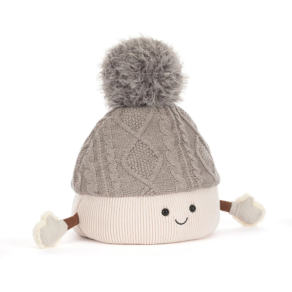 Jellycat Amuseables Pomilly cappello invernale peluche con pompon