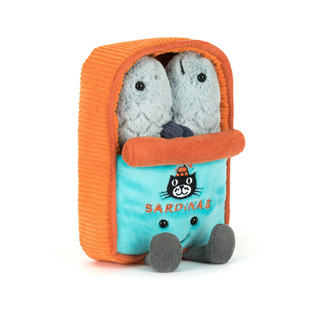 Jellycat Amuseables Sardine Tin scatola di sardine peluche