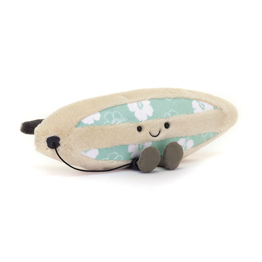 Peluche Jellycat Amuseables Surfboard con zampette in corda e sorriso
