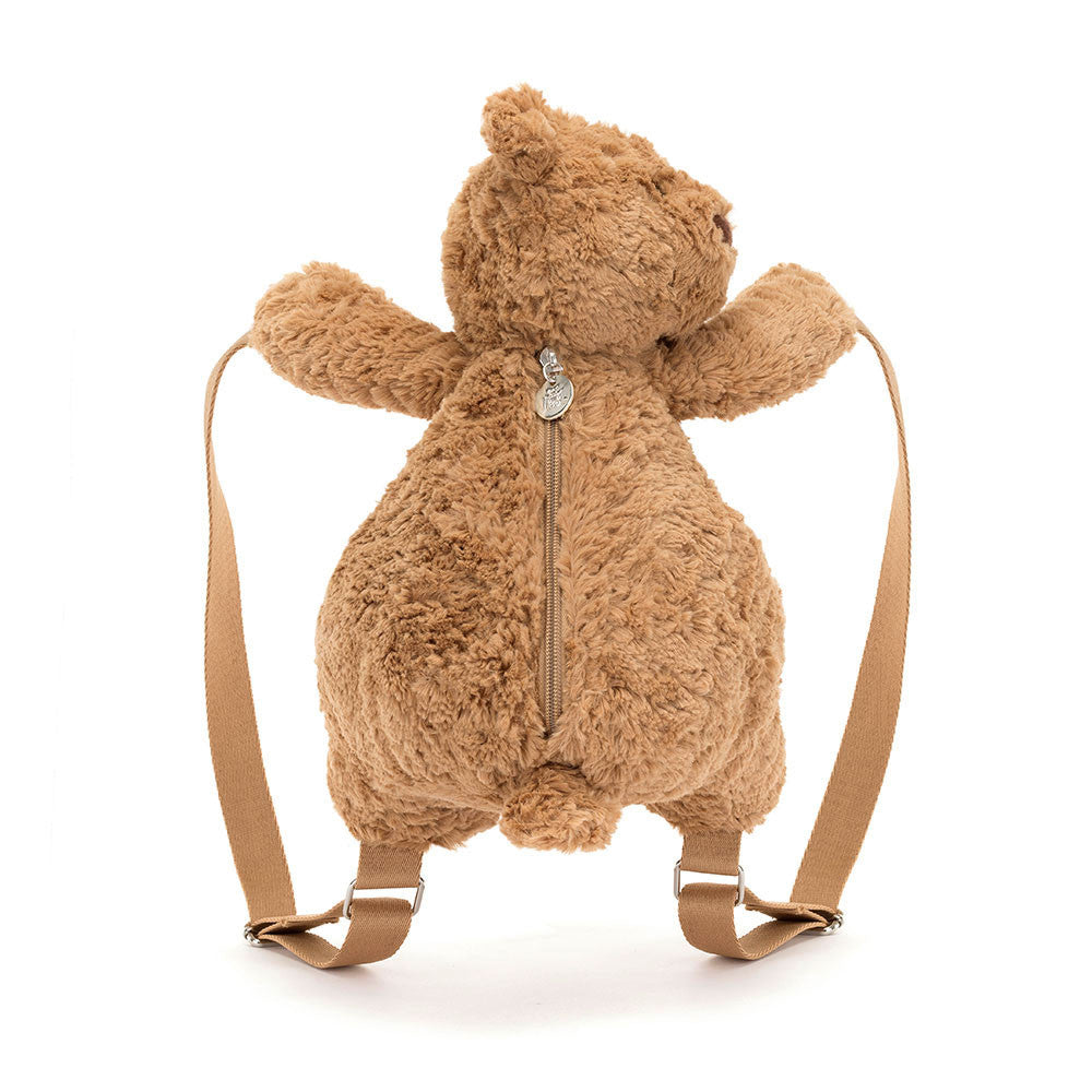 Retro Jellycat Bartholomew Bear Backpack con spallacci regolabili fino a 60 cm