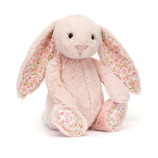Jellycat Peluche Coniglio Blossom Blush Cherry Medium 31 cm con orecchie floreali rosa
