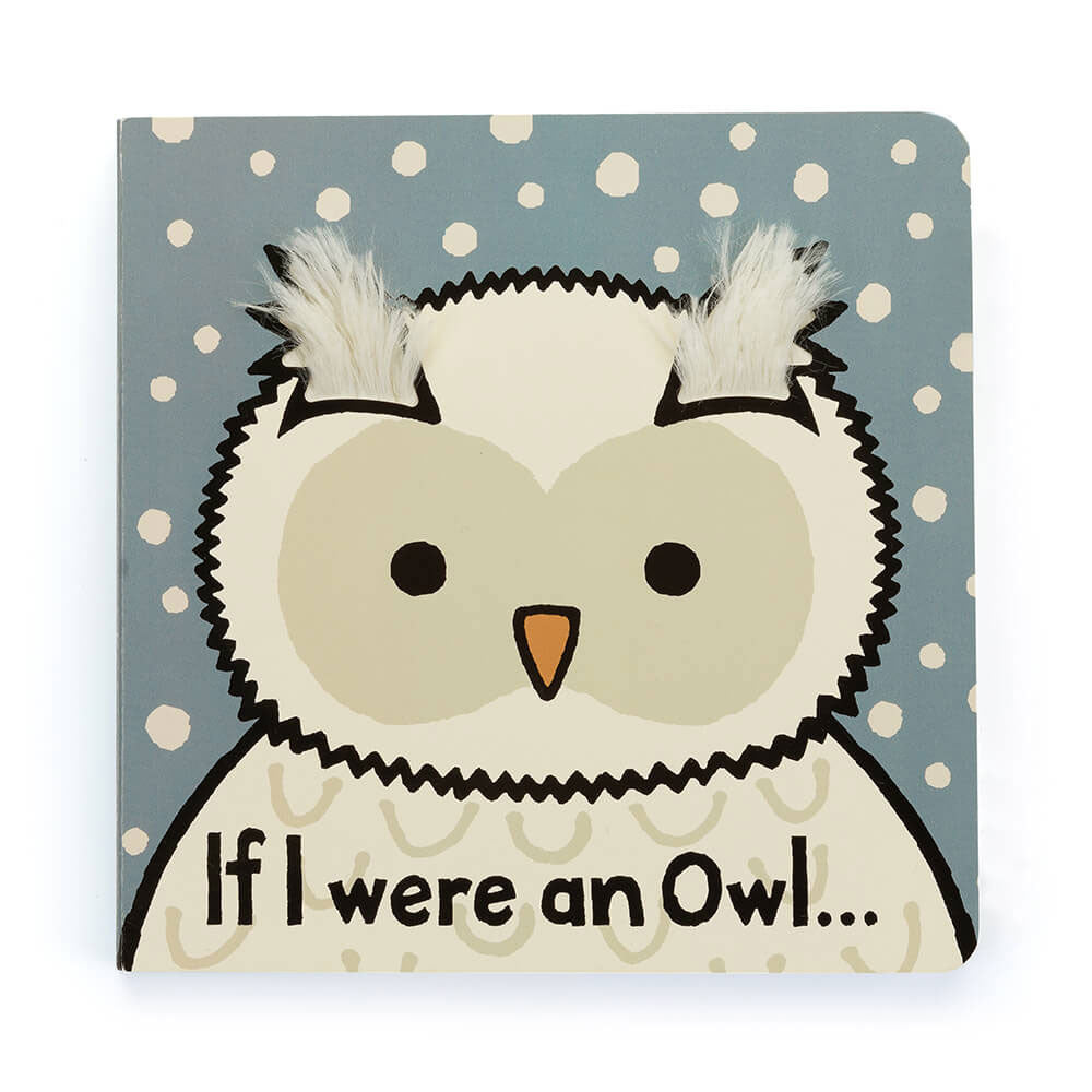 Libro Jellycat If I Were an Owl con copertina morbida e pagine tattili per neonati