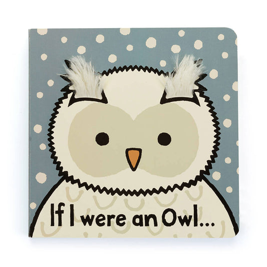 Libro Jellycat If I Were an Owl con copertina morbida e pagine tattili per neonati