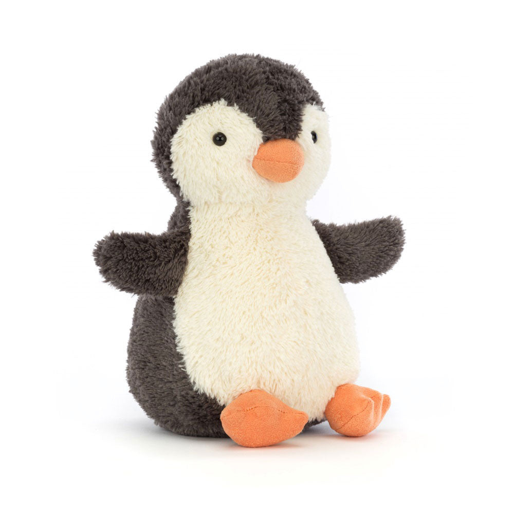 Peluche Jellycat Peanut Penguin Really Big, pinguino grigio gigante seduto