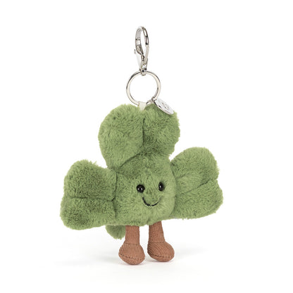 Jellycat Amuseables Shamrock bag charm ciondolo portafortuna per borsa morbido