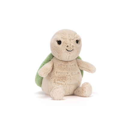 Peluche Jellycat Thimble Turtle tartaruga morbida adatta dalla nascita idea regalo neonato