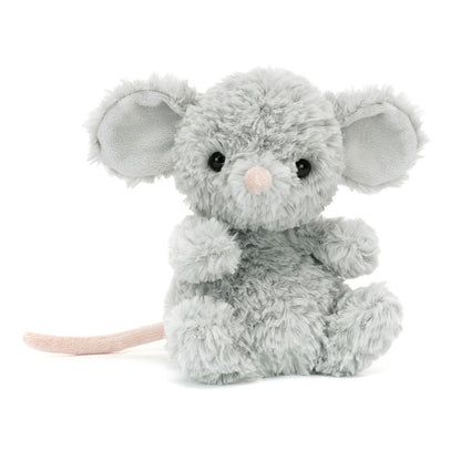 Jellycat Yummy Mouse topolino peluche grigio 15 cm