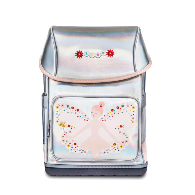 Zaino ergonomico Jeune Premier Ergomaxx Magic Elf con effetto olografico e fatina frontale per scuola primaria