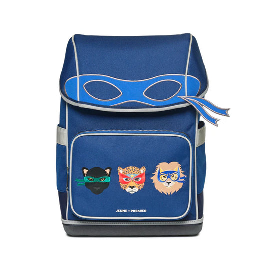 Zaino ergonomico Jeune Premier Ergomaxx Supercats con gattini supereroi per scuola primaria