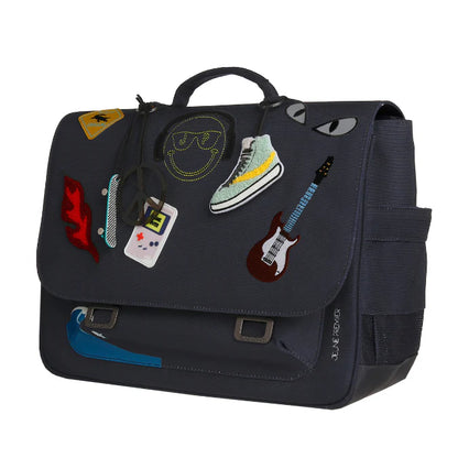 Zaino Jeune Premier It Bag Midi Mr. Gadget – cartella scolastica tech con patch 3D per bambini