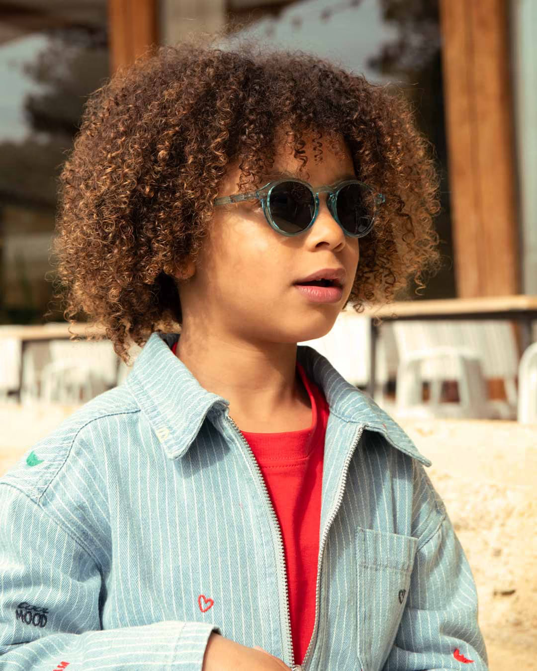 Occhiali da Sole Bambino Izipizi #D Turquoise Stone 7–11 Anni UV400)