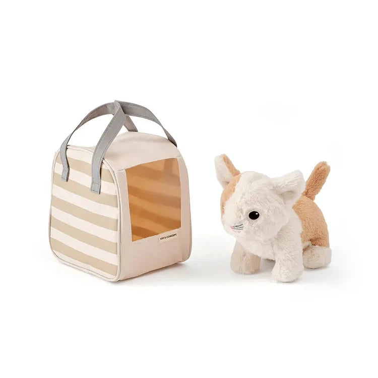 Gattino Maja con borsa trasportino Kid’s Hub per bambini
