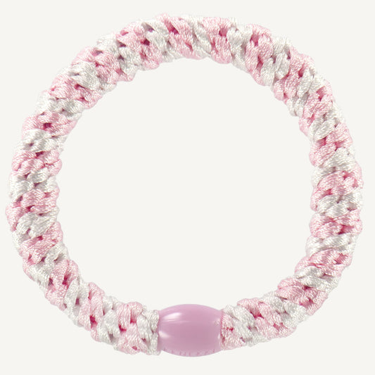Elastico capelli Kknekki Light Pink White Stripe originale