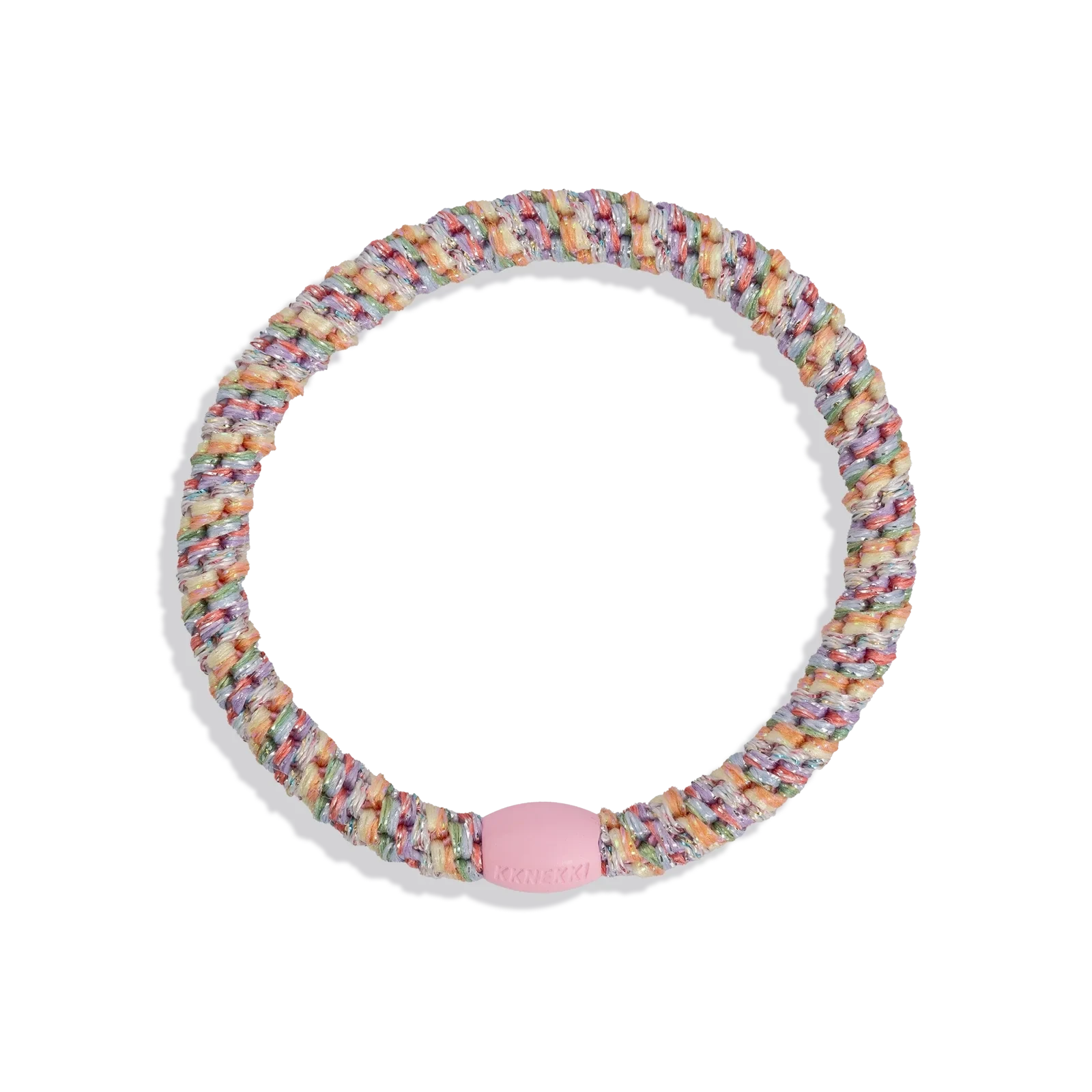 Elastico per capelli Kknekki Slim Pastel Circus Glitter con effetto brillante