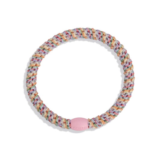 Elastico per capelli Kknekki Slim Pastel Circus Glitter con effetto brillante