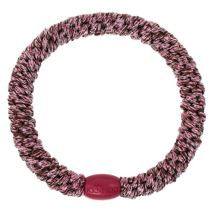 Kknekki Original Rosewood Glitter elastico per capelli rosa mélange glitter