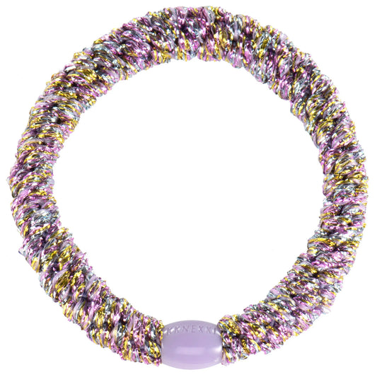 Kknekki Original Unicorn elastico per capelli glitter multicolor rosa lilla e oro