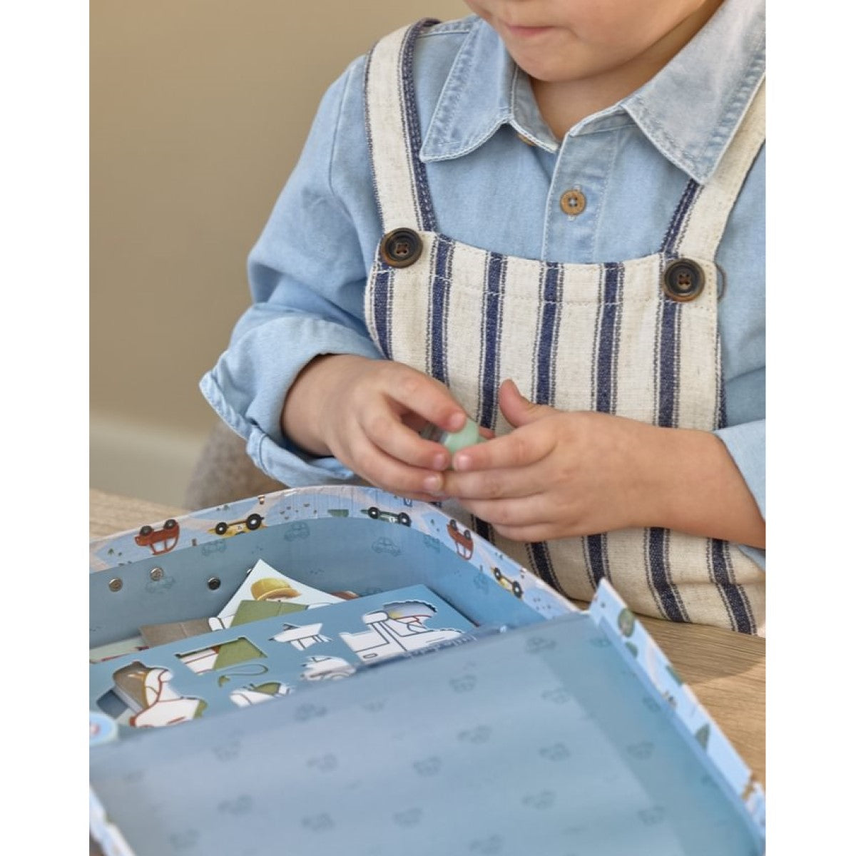 Little Dutch – Valigetta Creativa Veicoli 20+ Pezzi – 3+ Anni