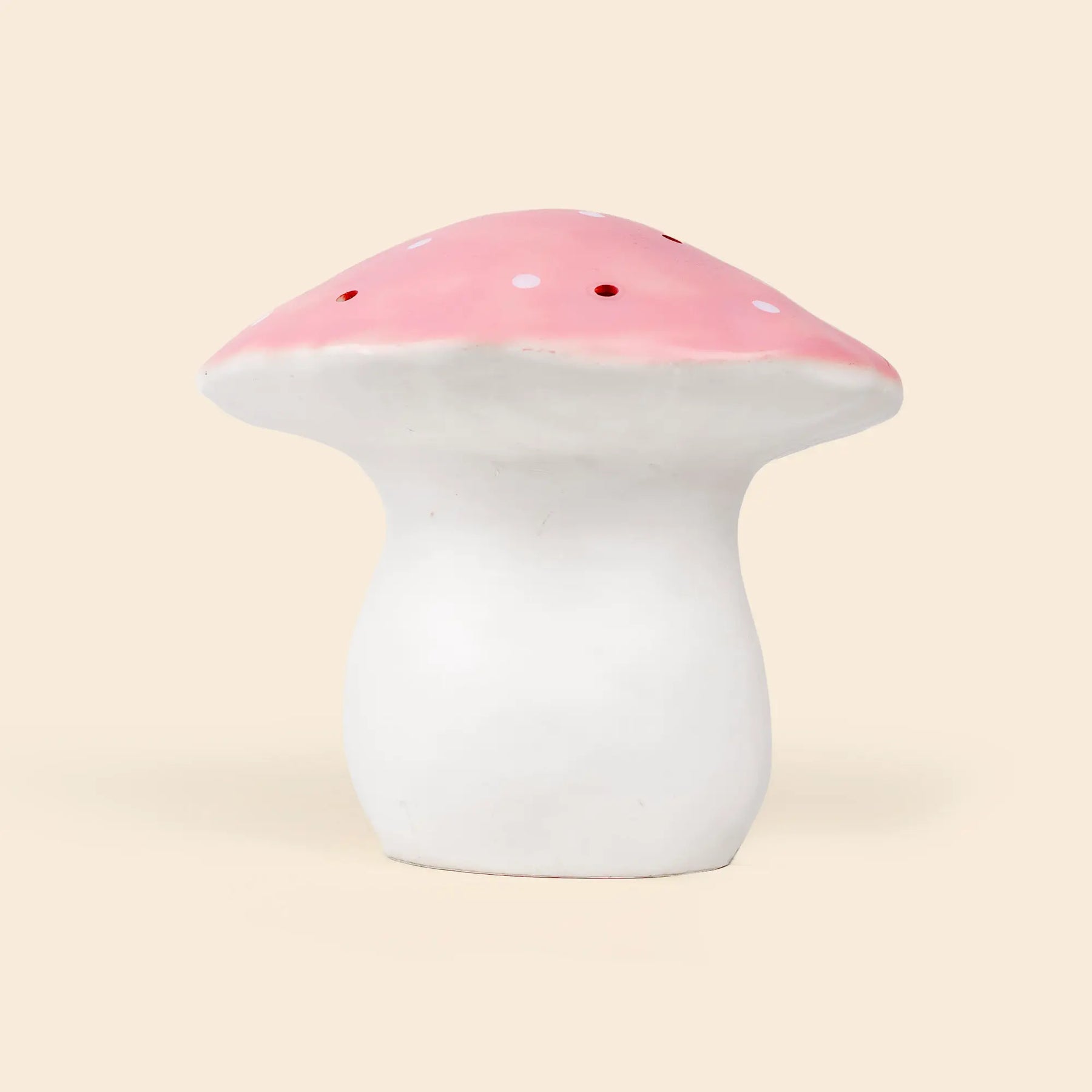 Lampada fungo Egmont Heico grande rosa Vintage Pink accesa nella cameretta