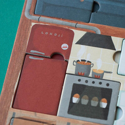 Londji Hide & Seek gioco da tavolo con grande casa illustrata e nascondigli