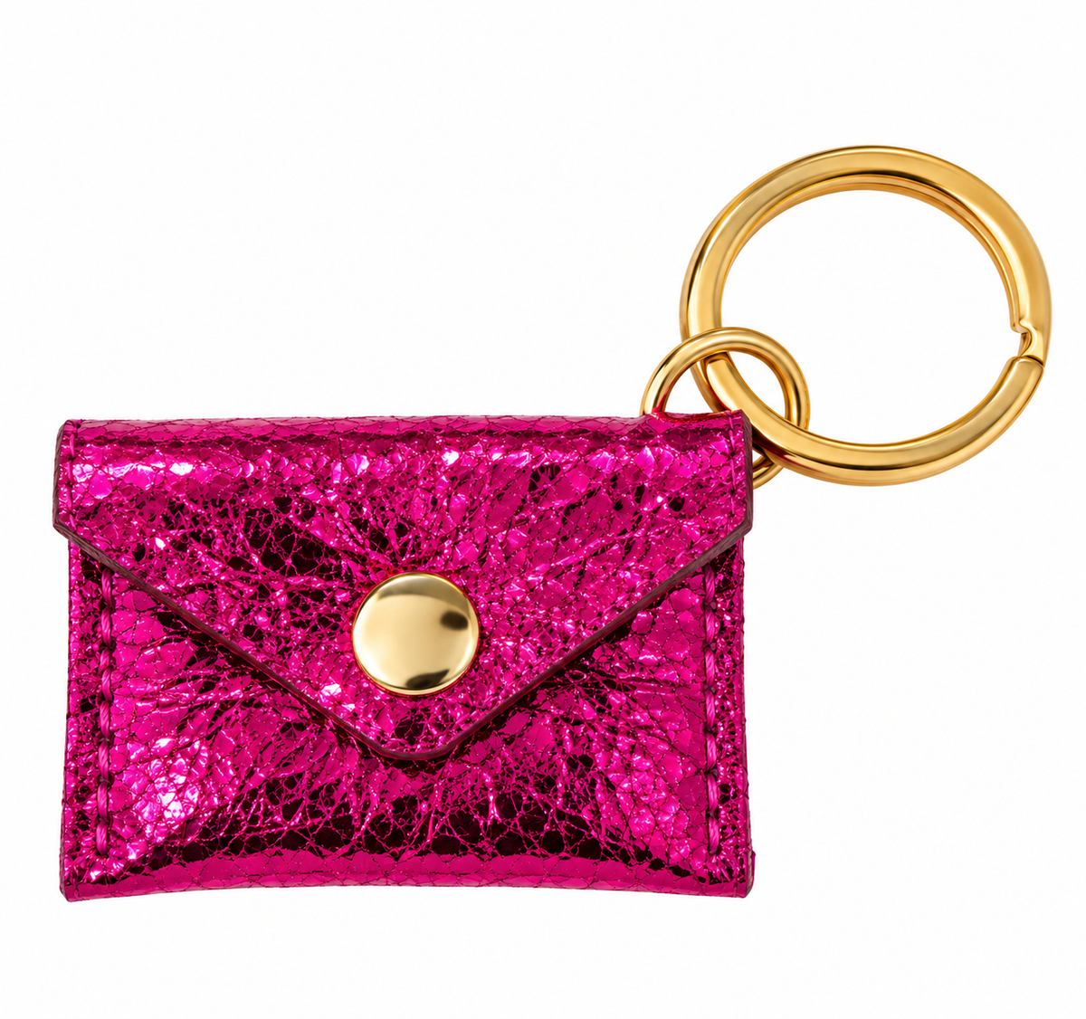 Les Cleias Portachiavi Mini Portamonete in Pelle – Mini Enveloppe