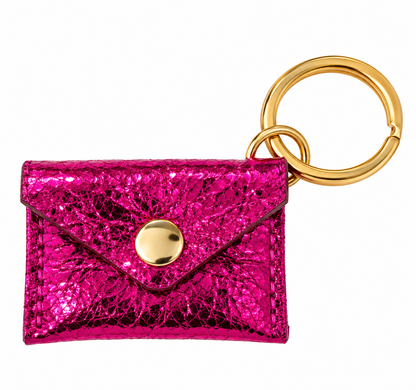 Les Cleias Portachiavi Mini Portamonete in Pelle – Mini Enveloppe