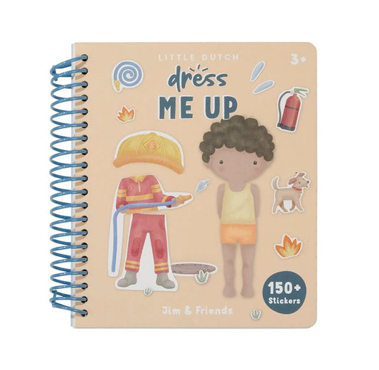 Libro adesivi Jim & Friends con 24 pagine e 12 fogli sticker