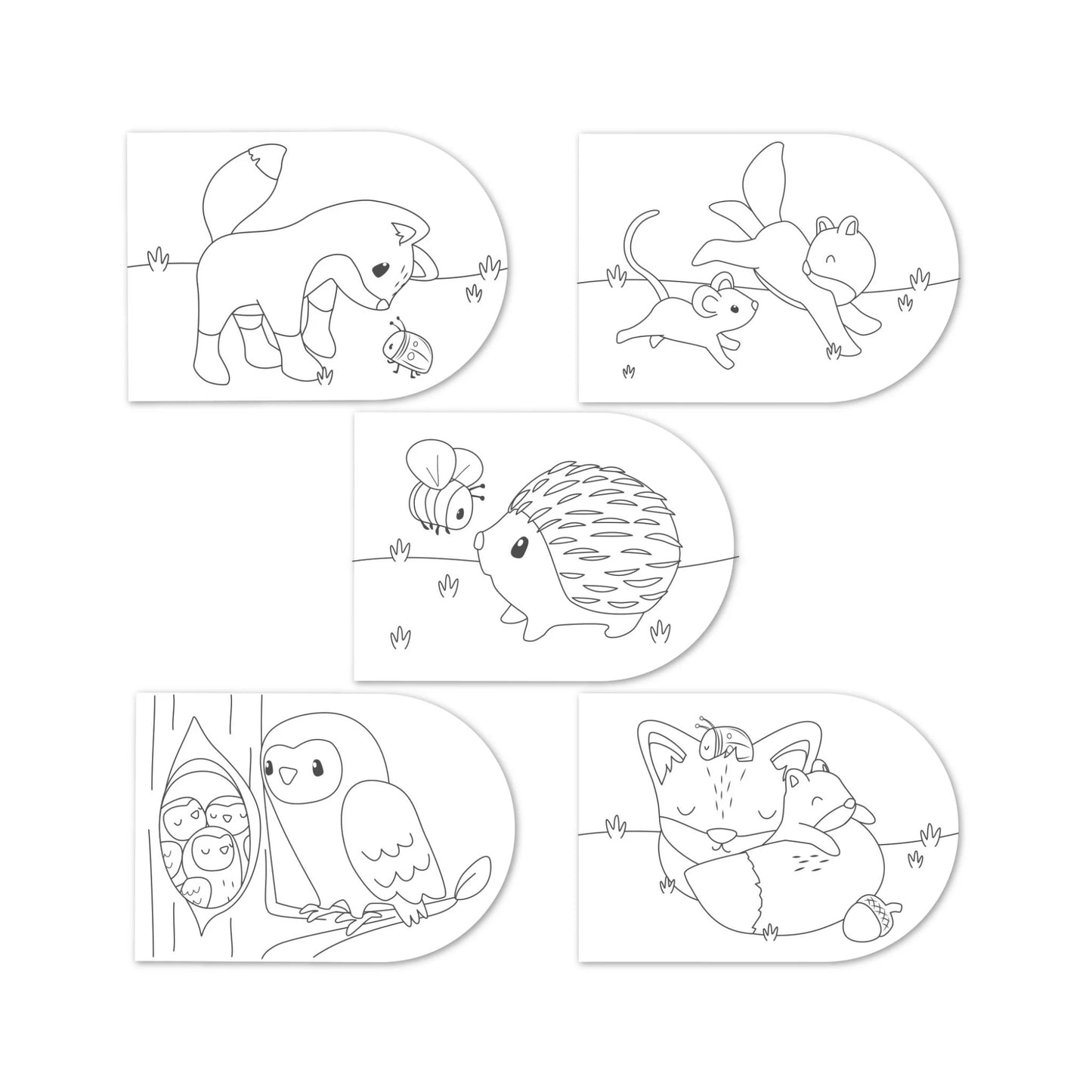 Libro da dipingere bambini 3 anni Forest Friends Little Dutch con animali del bosco