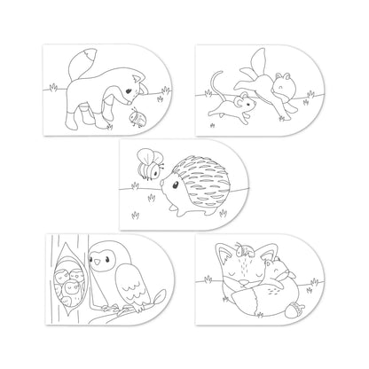 Libro da dipingere bambini 3 anni Forest Friends Little Dutch con animali del bosco