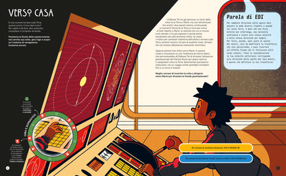 Pagina interna libro-gioco Sperduto nello Spazio avventura spaziale