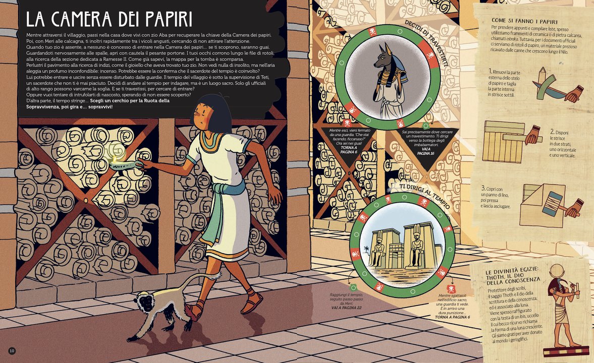 Dettaglio libro gioco La Maledizione del Faraone